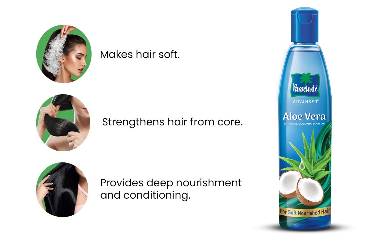  Image of Parachute Advansed Aloe Vera Hair Oil with Features