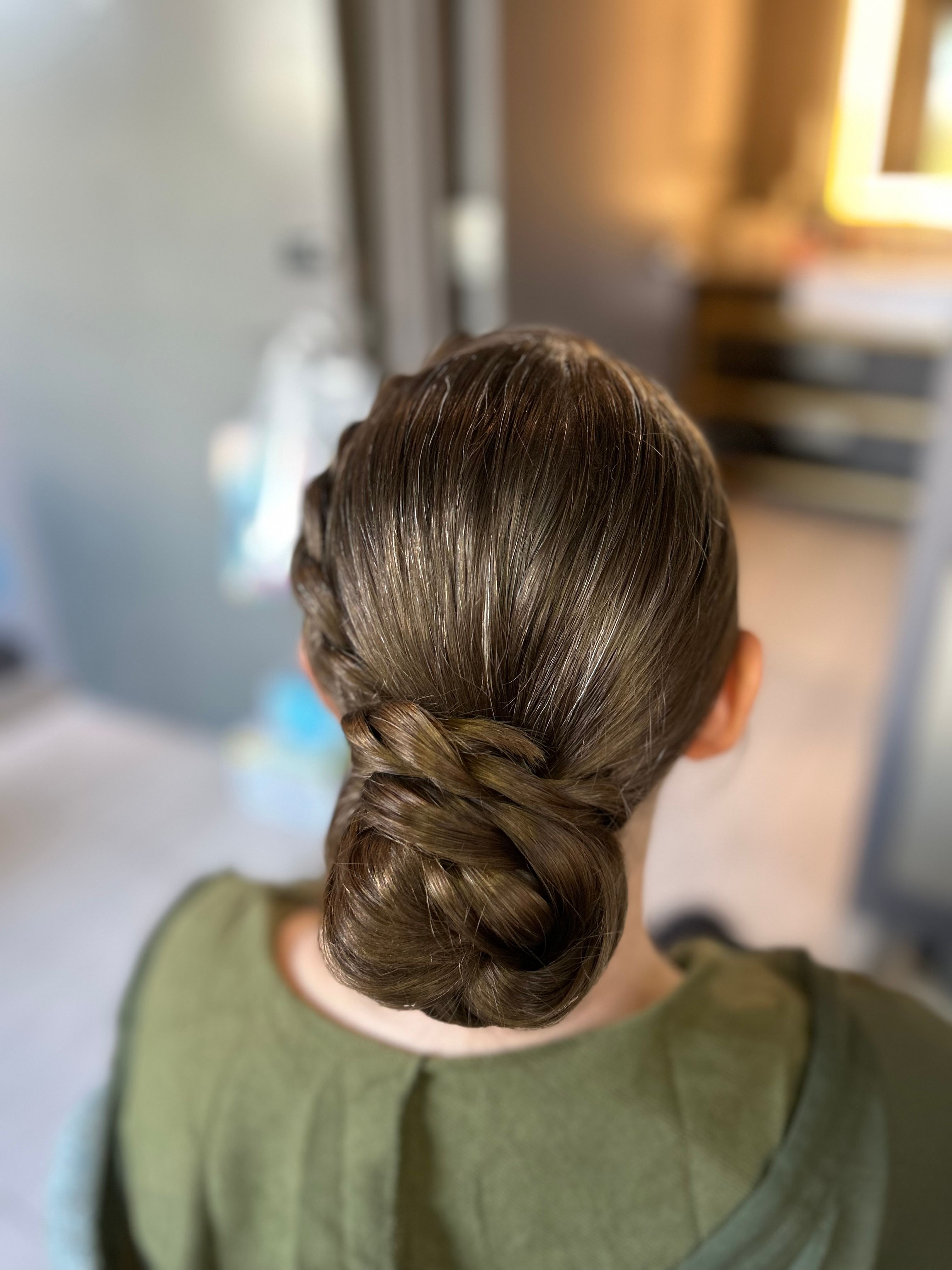  Neat Textured Braided Bun