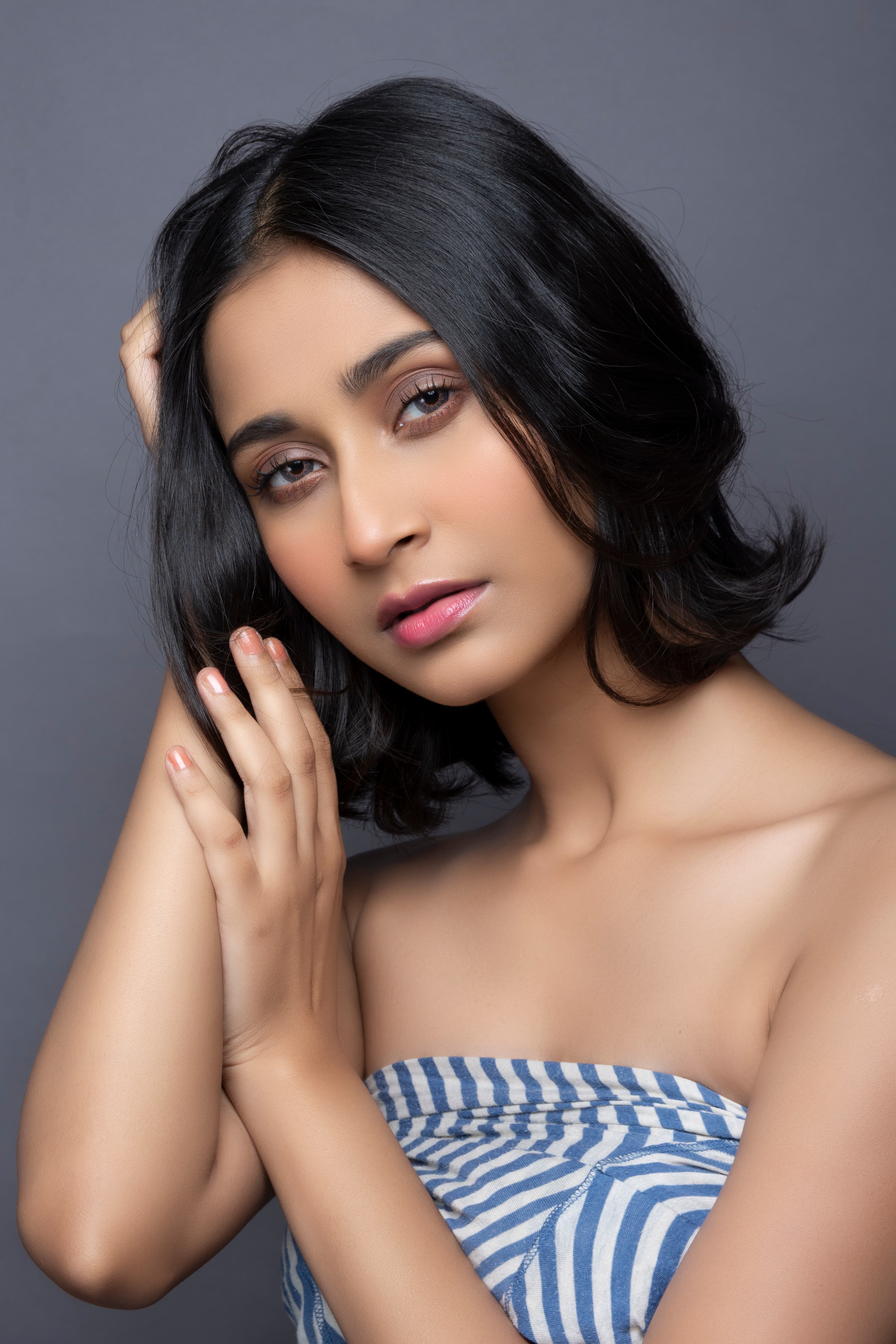 Centre Parted Soft bob hairstyle