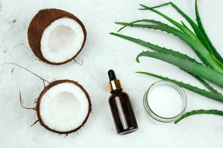 Aloe vera & coconut-based hair oil