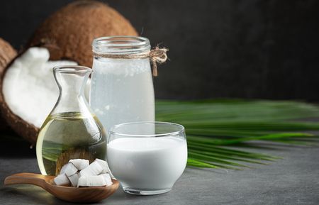 Coconut milk and coconut based hair oils image