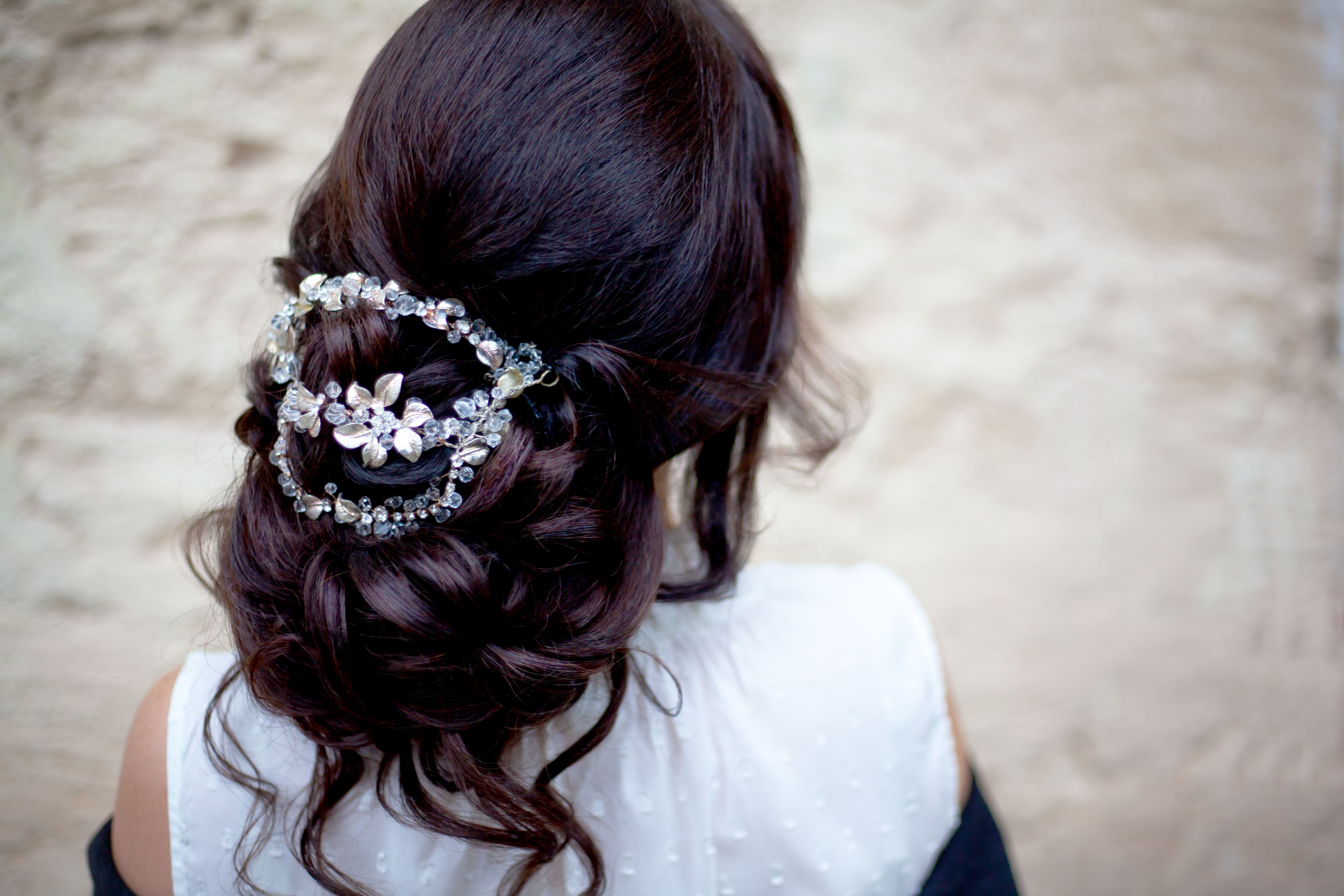 Curly Low Bun Hairstyle