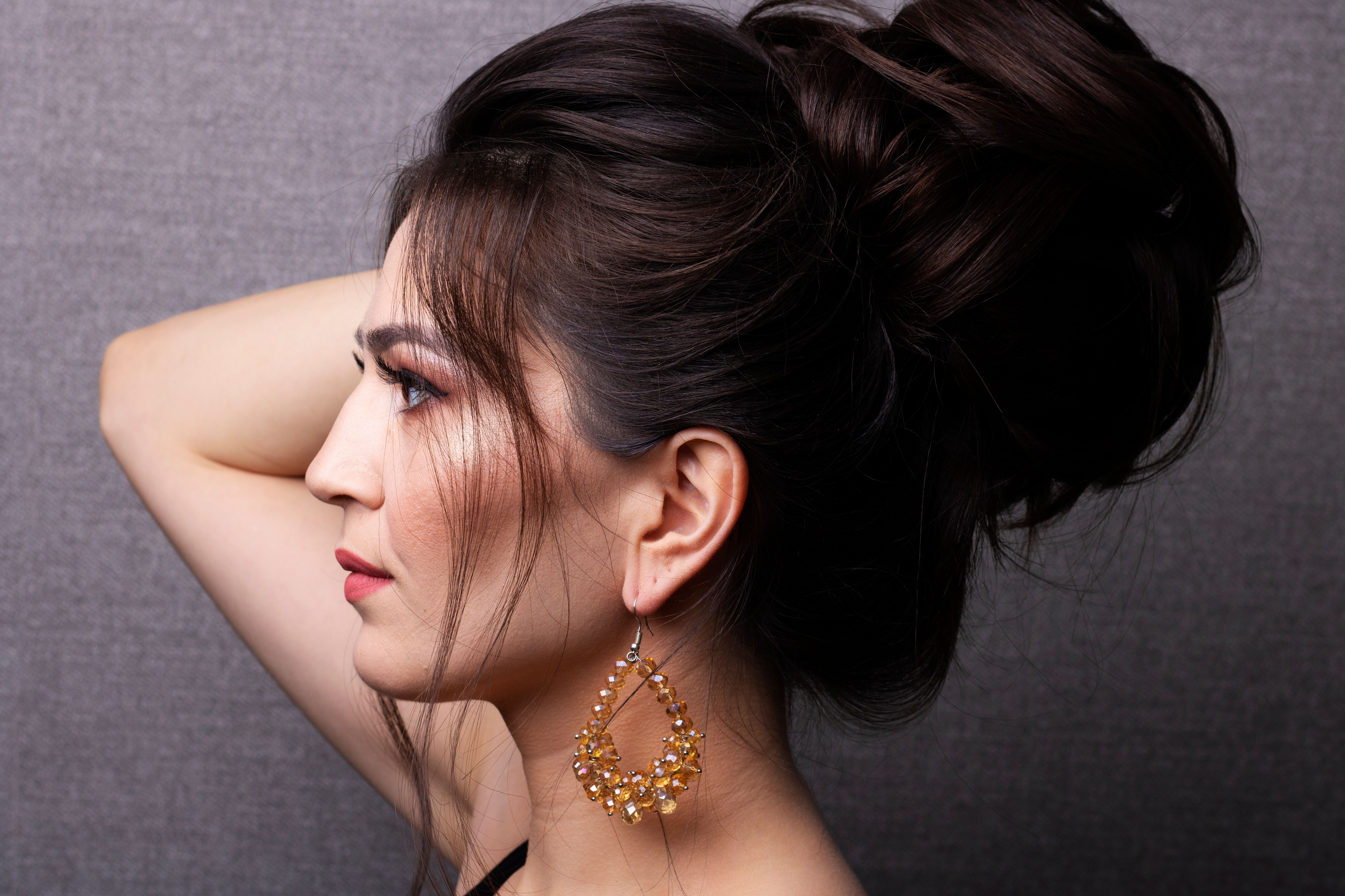 Voluminous Twisted Bun hairstyle