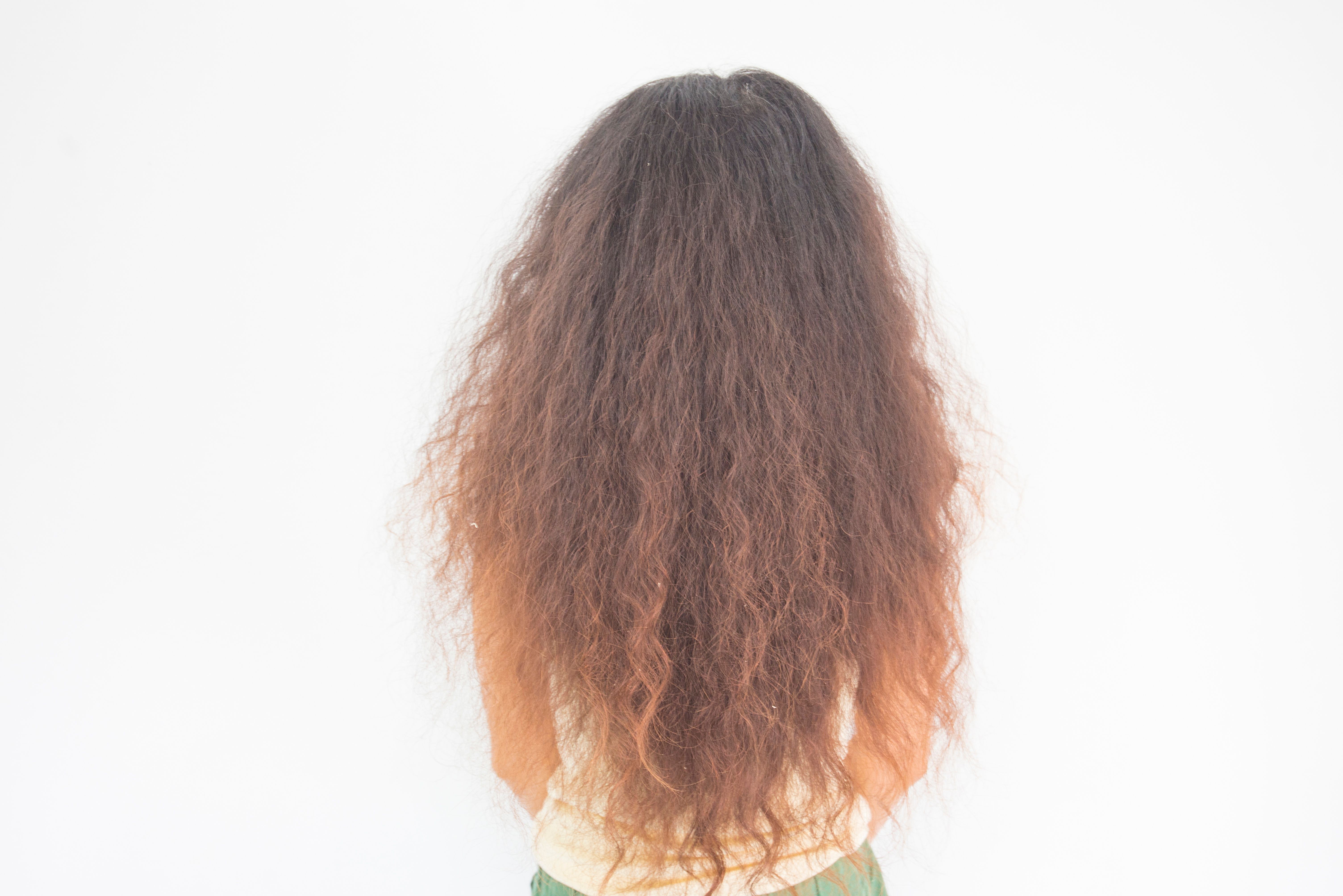 Girl with Damaged Hair by Hair Dye