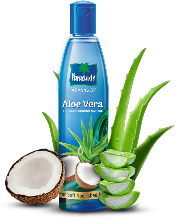 Parachute Advansed Aloe Vera coconut based hair oil for soft hair