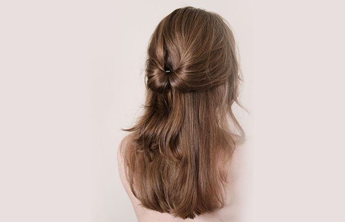 Half-Up Twisted Hair Style