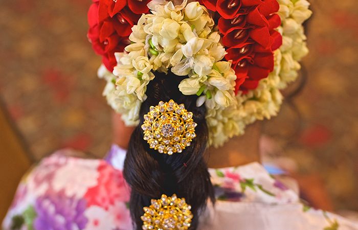 Long and Floral Braid Hairstyle