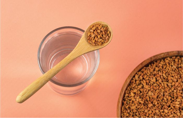 Fenugreek hair mask