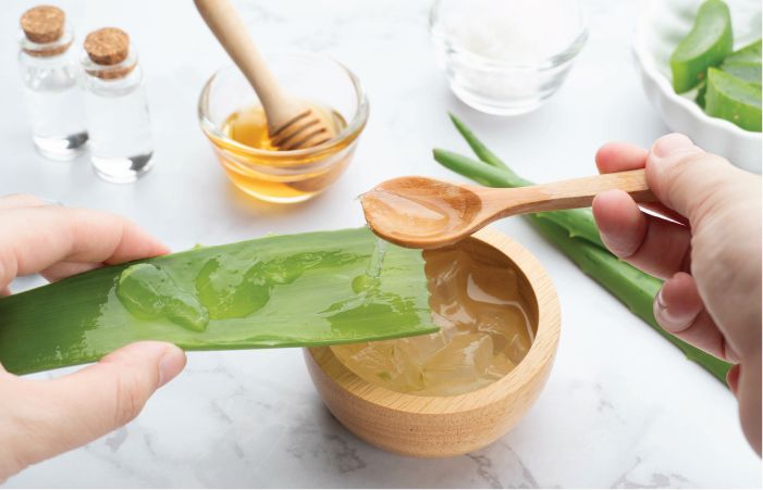 aloe vera gel hair mask