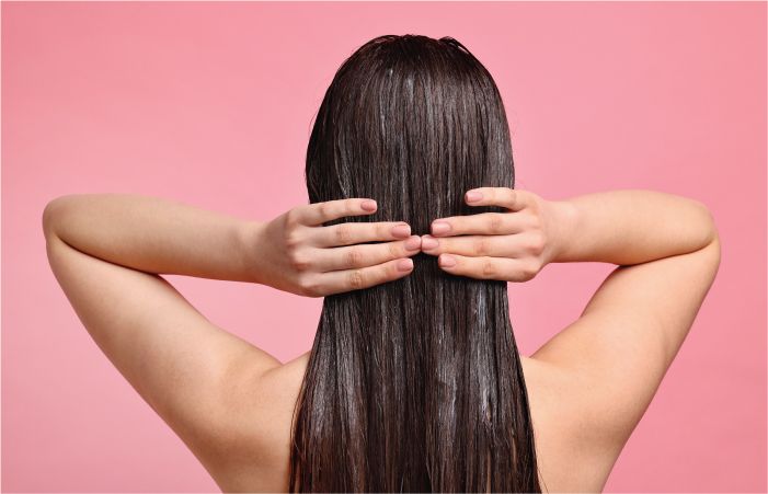  Women Applying Shampoo and Conditioner on Hair