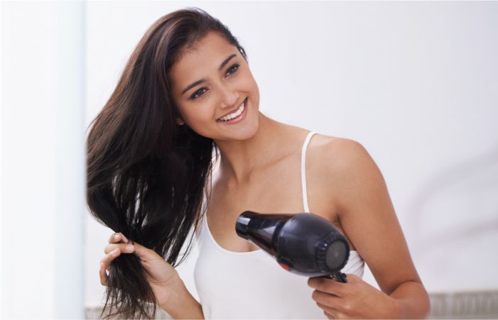 Using Hair Dryer to Dry your Hair