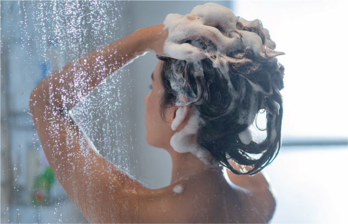 Girl Washing Her Hair