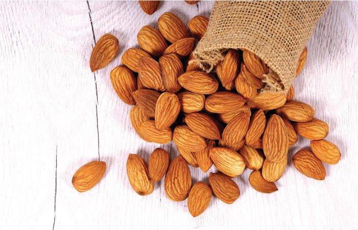 Almonds to boost Melanin