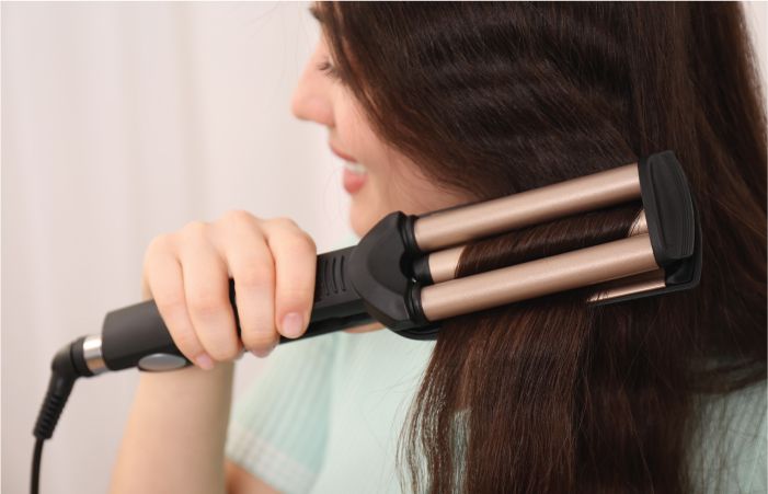 Using a Hair Straightening Machine